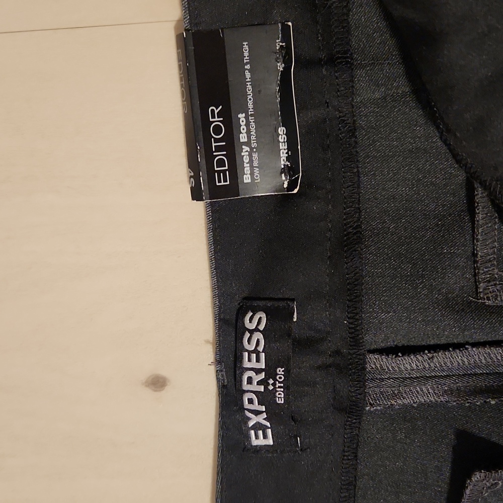 Express Barely Boot Low Rise Trousers Size 4 Short - image 7